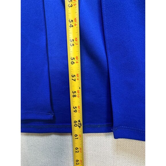 City Studio Women's Side Slit V Neck Maxi Dress Sleeveless Stretch Size 1 Blue - Picture 12 of 13